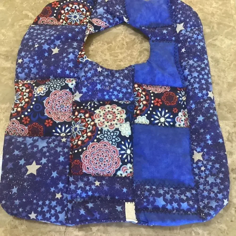 NWOT. Hand Crafted Quilted Reversible Baby Bib $12 ea. or 3/$25